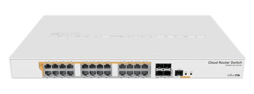 [204413] CLOUD ROUTER SWITCH MIKROTIK CRS328-24P-4S+RM 24 PUERTOS GIGABIT POE PASIVO Y 802.3AF CAPA 3 ADMINISTRABLE