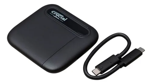 [203421] DISCO DURO EXTERNO SOLIDO SSD CRUCIAL X6 500GB TIPO-C PORTATIL.