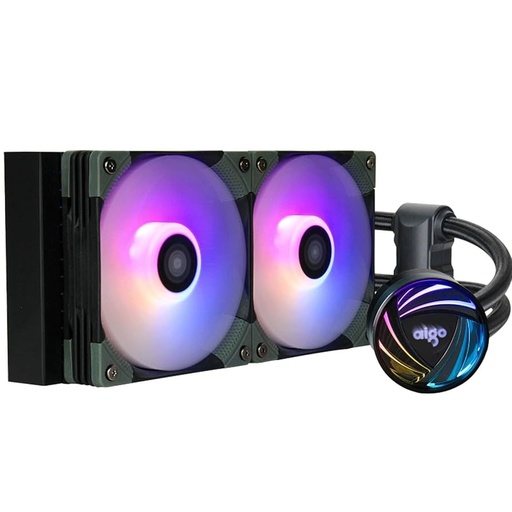 [201132] DISIPADOR LIQUIDO V240 RGB DUAL FAN MARCA AIGO