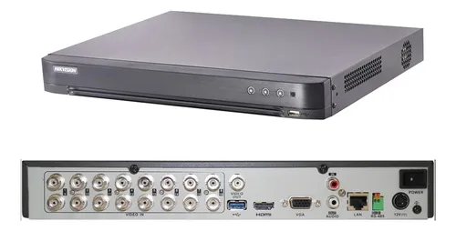 [202689] DVR 16 CANALES TURBO IDS-7216HUHI-M2|S HD ACUSENSE + 16 IP | 8 MP | 2 SATA | 4 AUDIO