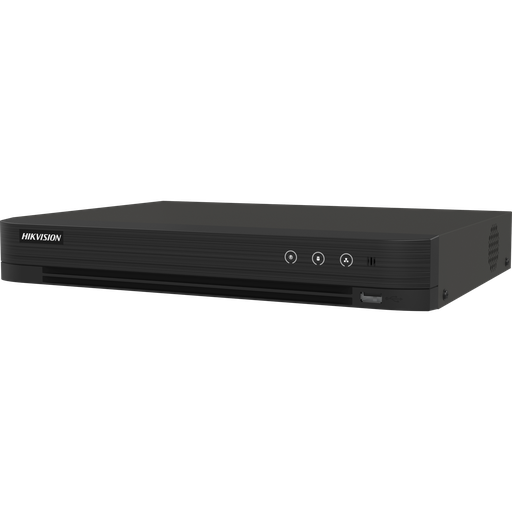 [202701] DVR 4 CANALES TURBO IDS-7204HUHI-M1|S4A+4|1ALM HD + 4 CANALES IP | 8 MP | 1 BAHIA DE DISCO DURO | AUDIO POR COAXITRON