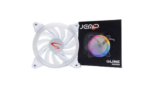 [203750] FANCOOLER VENTILADOR JEMIP GLINE 99ARGB BLANCO 12CM JP12-99ARGB-W