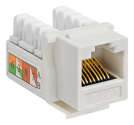 [204226] KEYSTONE INSERTO JACK COUPLER CAT6 RJ45 QNET BLANCO QNET6KJWH