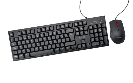[200610] KIT TECLADO Y MOUSE JEMIP JPKM-100 | 1200DPI | 3 BOTONES | ESPAÑOL | USB | NEGRO