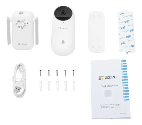 [202774] KIT VIDEO PORTERO WIFI CON SIRENA CS-DB2C-A0-1E3WPBR | 1080P | H.265