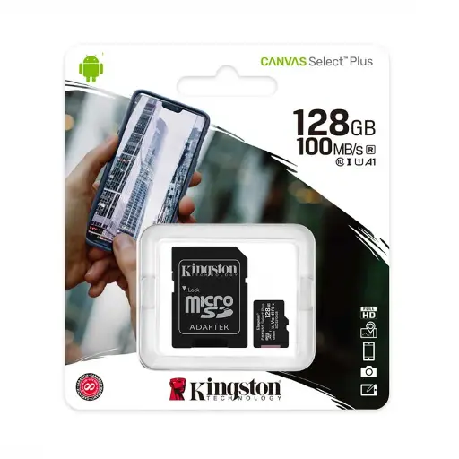 [201616] MEMORIA MICRO SD KINGSTON 128GB CP PLUS 100MB|S...