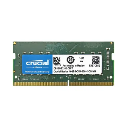 [202124] MEMORIA RAM CRUCIAL 16GB DDR4 3200MHZ SODIMM CL22 1.2V E74E5E8C