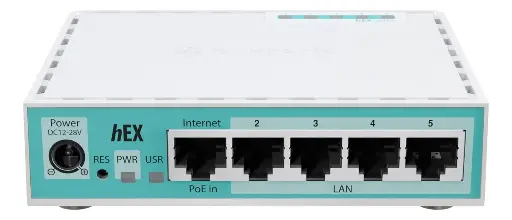 [204173] MIKROTIK ROUTERBOARD E50UG 5 PUERTOS GIGABIT ETHERNET, 1 PUERTO USB 512MB RAM