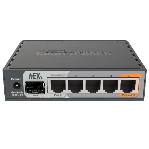 [204182] MIKROTIK ROUTERBOARD RB760IGS DUAL CORE 5 PORTS GIGABIT 1 SFP POE IN POE OUT