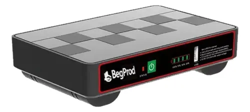 [203297] MINI UPS BEGPROD ECOP18-12000M 12000MAH 18W 5V 9V 12V USB PARA ROUTER MODEM CCTV PVENTA