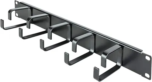 [204005] ORGANIZADOR HORIZONTAL DE CABLES 5 ANILLOS 19" RACK STC-5RCM-19