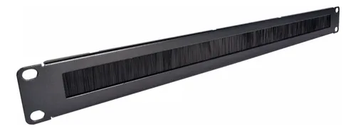 [203022] ORGANIZADOR HORIZONTAL PASACABLES CON CEPILLOS 1U 19" METALICO OL-ORG-CEP-1U