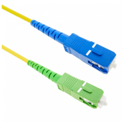 [203827] PATCH CORD FIBRA OPTICA APC APC 5 METROS VERDE A VERDE WIREPLUS