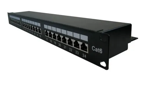 [203042] PATCH PANEL 24 PUERTOS CAT 6 DE 250 MHZ BANDA