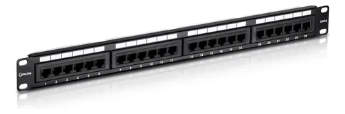 [203591] PATCH PANEL ONLINK 24 PUERTOS CATEGORIA 5E 19" 1U PN-UTP5E24
