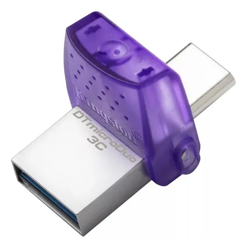 [201420] PENDRIVE KINGSTON 64GB DATA TRAVELER MICRODUO 3C USB 3.2
