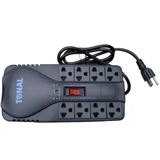 [200122] PROTECTOR P|COMPUTADORAS PC-1500 AVR 120V 8 TOMAS MARCA TONAL
