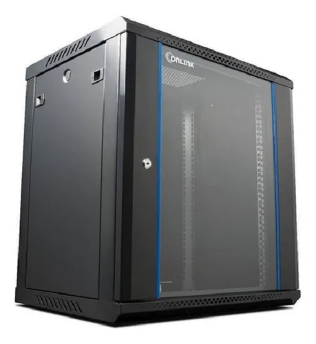 [203114] RACK DE PARED CERRADO FIJO 600X450X769MM CON PUERTA DE VIDRIO ONLINK OL-WS6415