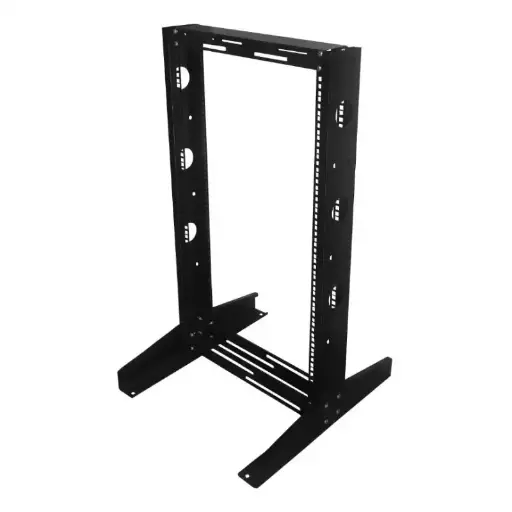 [203005] RACK DE PISO 18 UNIDADES NEGRO METALNET MET-RPISO-18U-NG