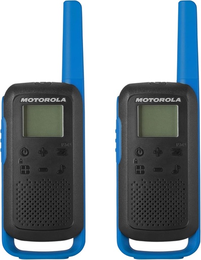 [204372] RADIOS MOTOROLA T270 FRS TALKABOUT DOS VIAS RECARGABLE 22 CANALES 25 MILLAS 2 PACK