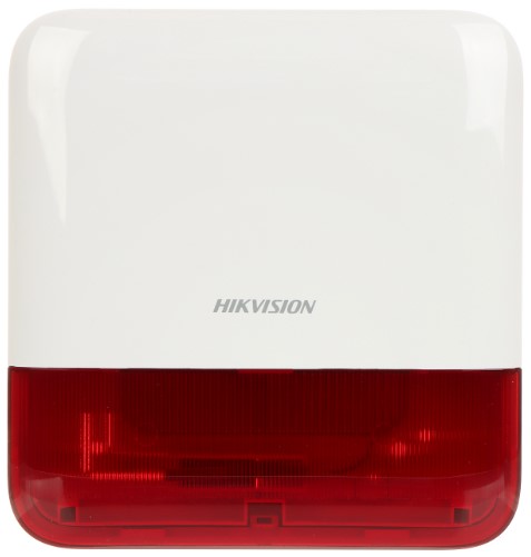[203412] SIRENA INALÁMBRICA HIKVISION DS-PS1-E-WB|RED LUZ ESTROBOSCOPICA