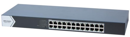 [203684] SWITCH 24 PUERTOS GIGABIT DS-3E0524-E HIKVISION | 10|100|1000 MBPS PLUG AND PLAY RACKEABLE