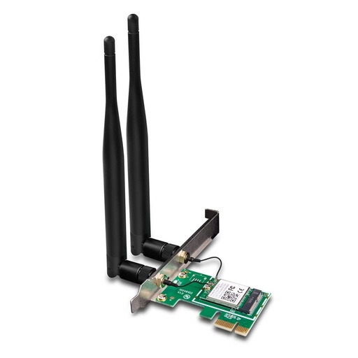 [201959] TARJETA DE RED WIFI PCI EXPRESS DUAL BAND 5DBI 2 ANTENAS