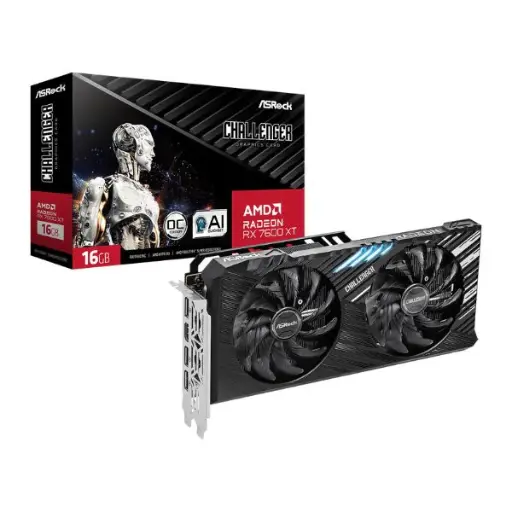 [203644] TARJETA DE VIDEO ASROCK CHALLENGER AMD RADEON RX7600XT 16GB