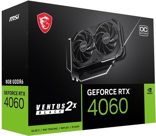 [203512] TARJETA DE VIDEO MSI VENTUS GEFORCE RTX4060 8GB GDDR6 DUAL FAN