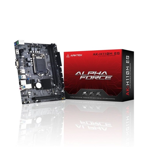 [201671] TARJETA MADRE ARKTEK AK-H110M PROC INTEL 6-7 GEN SOCK LGA 1151 2XDDR4