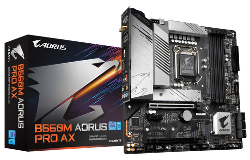 [201978] TARJETA MADRE GIGABYTE AORUS B560M PRO AX SOCKET 1200 4XDDR4.