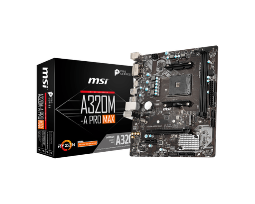 [201983] TARJETA MADRE MSI A320M-A PRO MAX AM4 2XDDR4 1XPCI-E 1XM.2