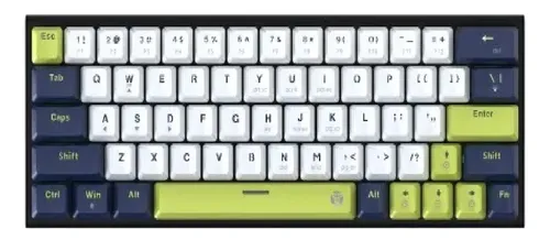 [204285] TECLADO FANTECH ATOM 63 MK874V2 CABLEADO USB-C MECANICO 60% RGB SWITCH RED