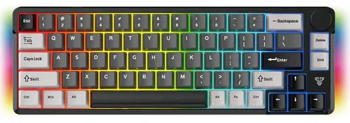[204309] TECLADO FANTECH ATOM PRO66 MK919 INALAMBRICO NEGRO SWITCH BLUE