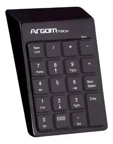 [202414] TECLADO NUMERICO ARGON TECH KB76 RETRACTIL USB- 19 TECLAS
