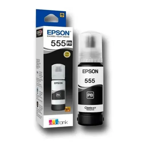 [204044] TINTA ORIGINAL EPSON T555 NEGRO | AMARILLO | CYAN | MAGENTA | GRIS CLARO PARA EPSON L8180