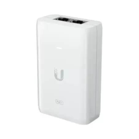 [203916] UBIQUITI U-POE-AT ADAPTADOR POE UBIQUITI 48VDC 0.65A 1 PUERTO GIGABIT HASTA 30W INDICADOR LED PROTECTOR DE PICOS.