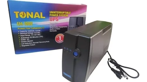 [204399] UPS INTERACTIVO TONAL EM-1000 8 TOMAS 1000VA 120V