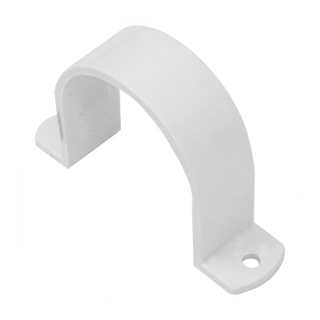 [204468] ABRAZADERA PARA TUBERIA PVC 3/4" LESSO BLANCA  