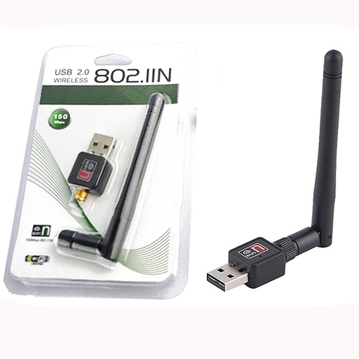 [201423] ADAPTADOR WIFI USB CON ANTENA