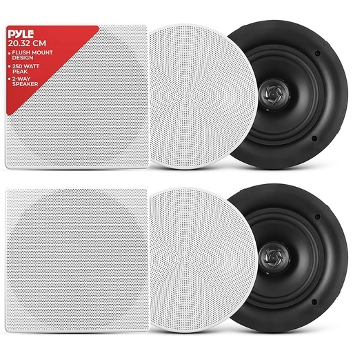 [204385] ALTAVOZ CORNETA PARA TECHO PYLE PDIC56 | 5.25" | 2 VIAS | 150W | INTERIORES | EMPOTRABLE | BLANCA | 2 PACK