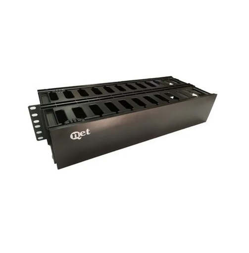[204581] ORGANIZADOR HORIZONTAL QNET-OH-2U | 2RU 2 POSICIONES SOLO FRENTE QNET