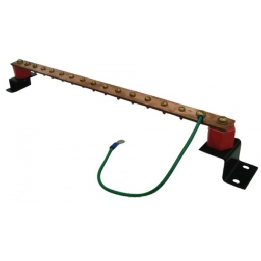 [204655] BARRA DE TIERRA 19" CON TORNILLOS PARA RACK