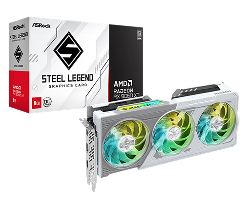 [204688] TARJETA DE VIDEO ASROCK AMD RADEON RX 9060XT SL 8GB OC GDDR6 128BIT 2780MHZ 550W HDMI DISPLAY PORT BLANCO