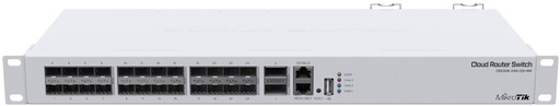 [204697] CLOUD CORE SWITCH MIKROTIK 24 SFP 10G +RM 1 PUERTO ETHERNET 2QSFP 40G + 1 USB CRS326-24S+2Q+RM