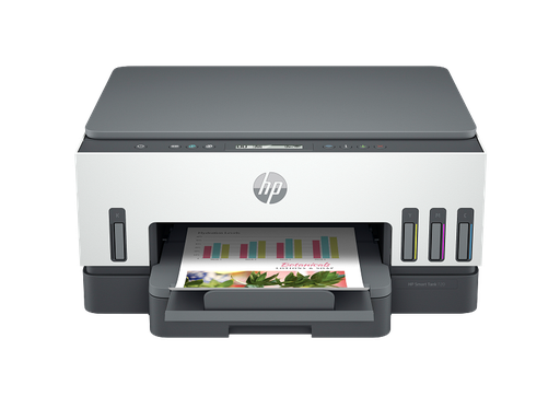 [204705] IMPRESORA HP SMART TANK 720 MULTIFUNCIONAL A COLOR | WIFI | TODO EN UNO | 15PPM | TINTA CONTINUA | PANTALLA LCD | 6UU46A