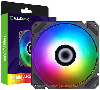 [204786] FANCOOLER VENTILADOR GAMEMAX FN-12RAINBOW-C9 | LED ARGB | 1200RPM | 12CM | NEGRO | FN-12RAINBOW-C9