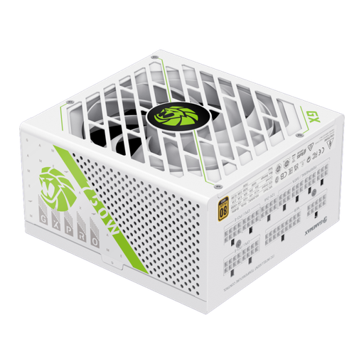 [204803] FUENTE DE PODER CERTIFICADA GAMEMAX 750W GAMING | GX-750 PRO WH | 80 PLUS GOLD | ATX 3.1 APFC | 12V | 13.5CM | FULL MODULAR BLANCO