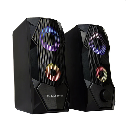 [204814] CORNETAS ARGOM GAMING COMBAT S68 | 5W | USB | RGB | USB | NEGRO