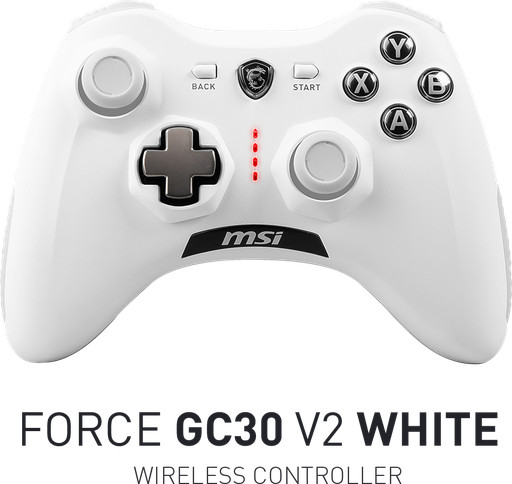 [204817] GAMEPAD MSI GAMING FORCE GC30 V2 | INALAMBRICO | BLANCO